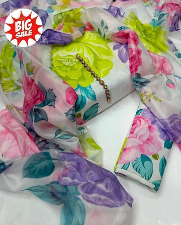 Swiss Lawn Digital Print 3-Pc Suit