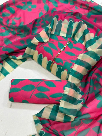 Swiss Lawn Digital Print 3-Pc Suit