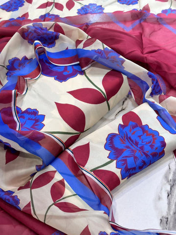 Swiss Lawn Digital Print 3-Pc Suit