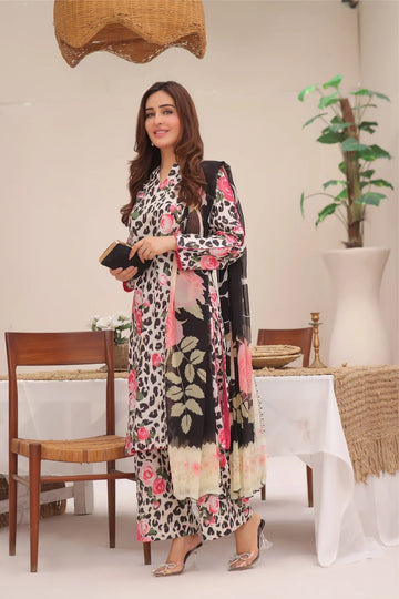 Bin Musa 3 Pc Lawn - BM72