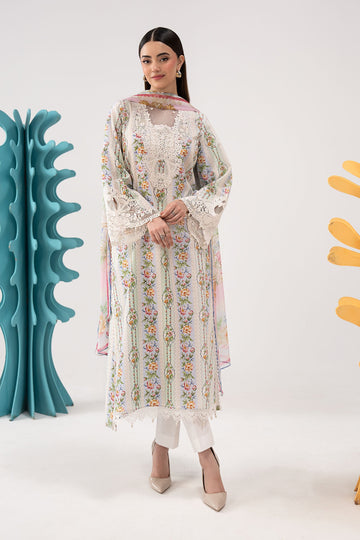 3 Piece Embroidered Lawn Suit