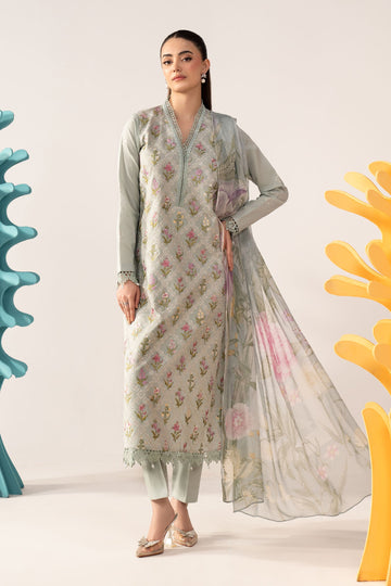 3 Piece Embroidered Lawn Suit