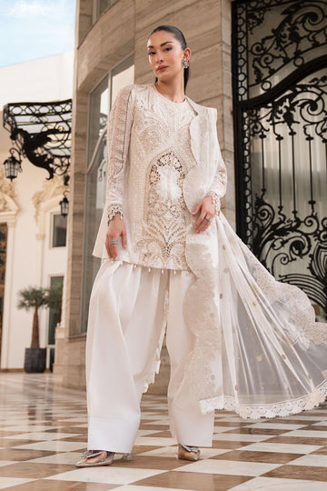3 Piece Embroidered Jacquard Lawn Suit