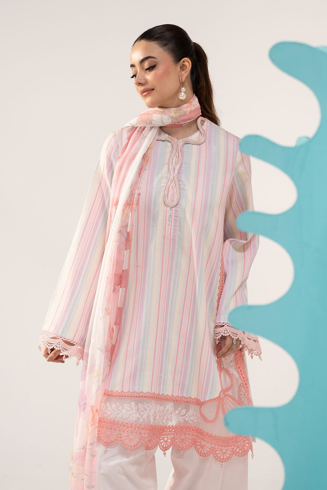 3 Piece Embroidered Jacquard Suit