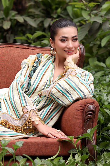 3 Piece Unstitched Embroidered Jacquard Suit