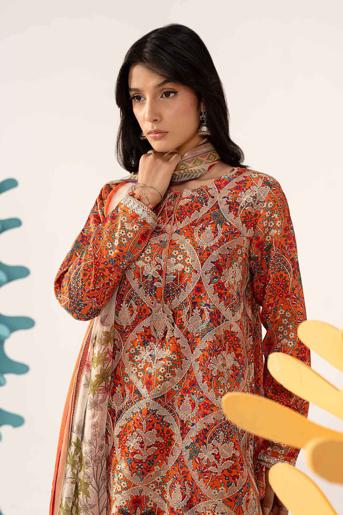 3 Piece Embroidered Lawn Suit