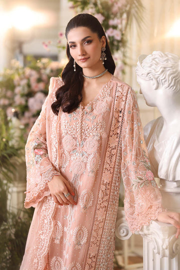 3 Piece Unstitched Embroidered Chiffon Suit