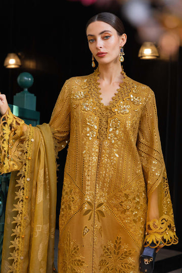 3 Piece Unstitched Embroidered Lawn Suit