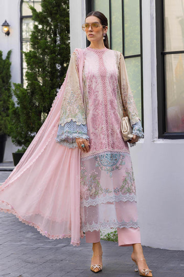 3 Piece Unstitched Embroidered Lawn Suit