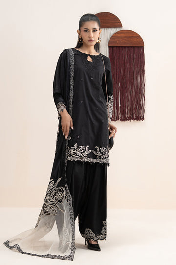 3 Piece Embroidered Dobby Lawn Suit