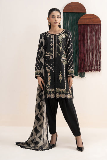 3 Piece Embroidered Dobby Lawn Suit