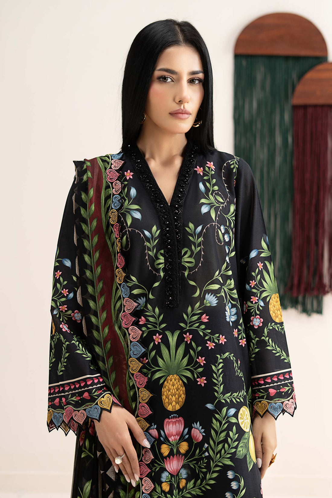 3 Piece Embroidered Lawn Suit