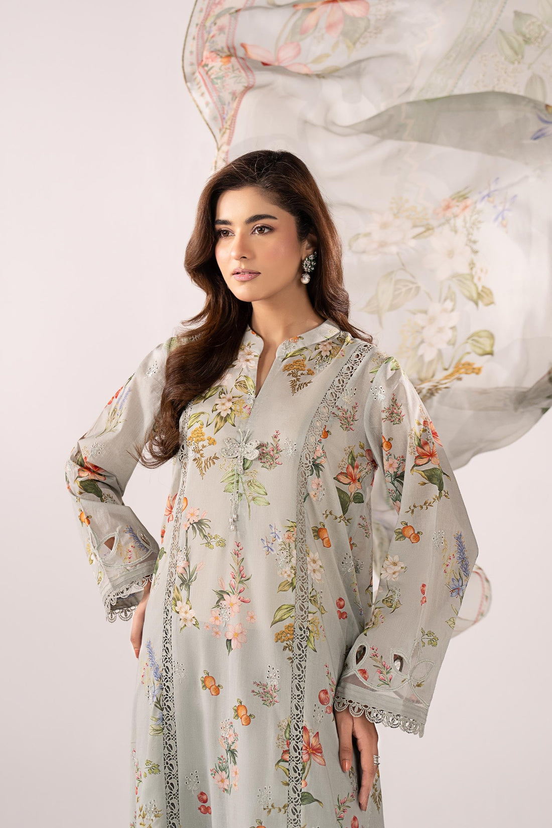 3 Piece Embroidered Lawn Suit