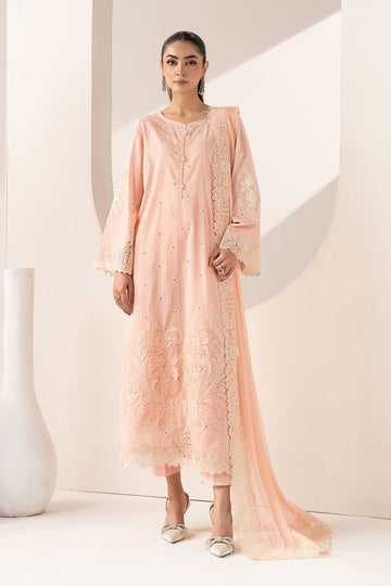 3 Piece Embroidered Dobby Lawn Suit