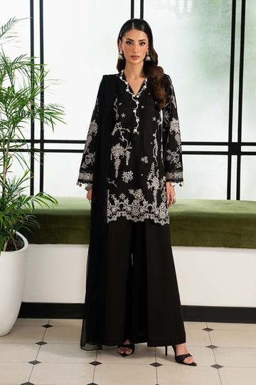 3 Piece Embroidered Dobby Lawn Suit