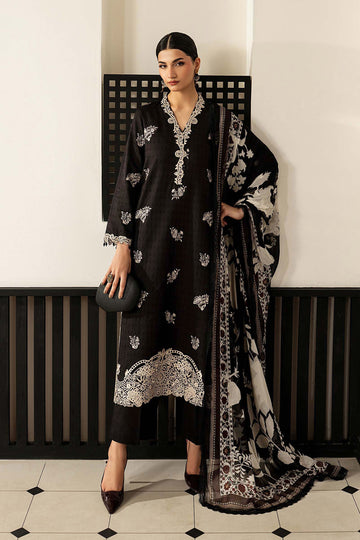 3 Piece Embroidered Dobby Lawn Suit