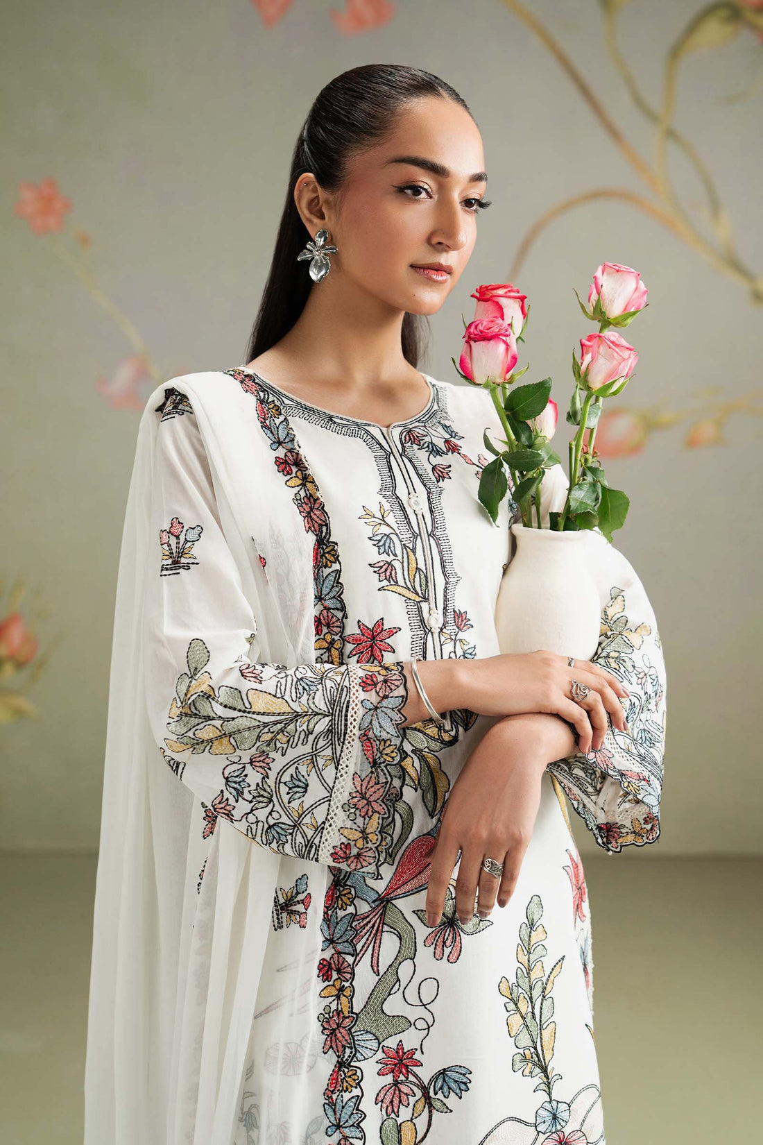 3 Piece Embroidered Lawn Suit