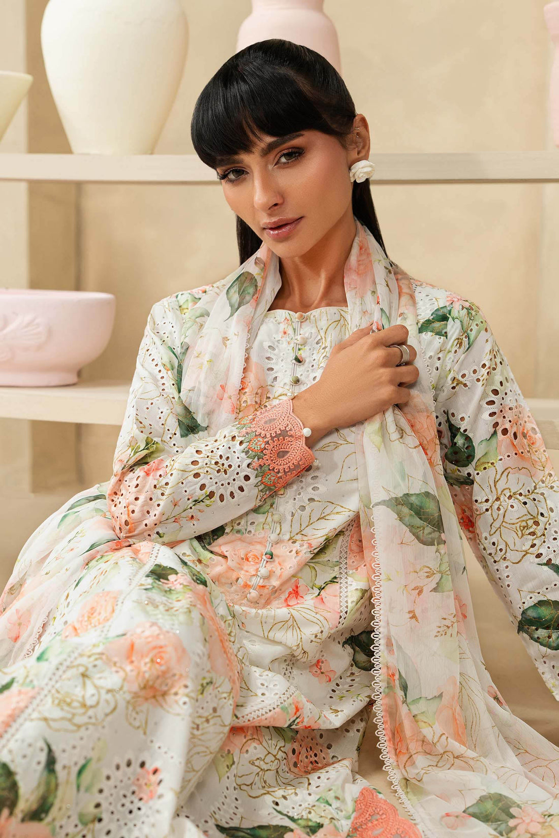 3 Piece Embroidered Lawn Suit