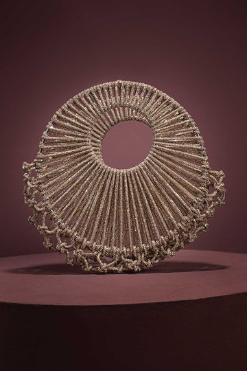 Crystal Crescent Clutch