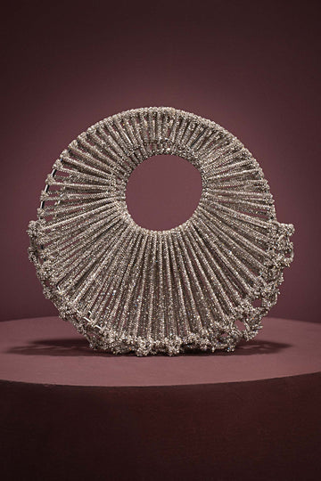 Crystal Crescent Clutch