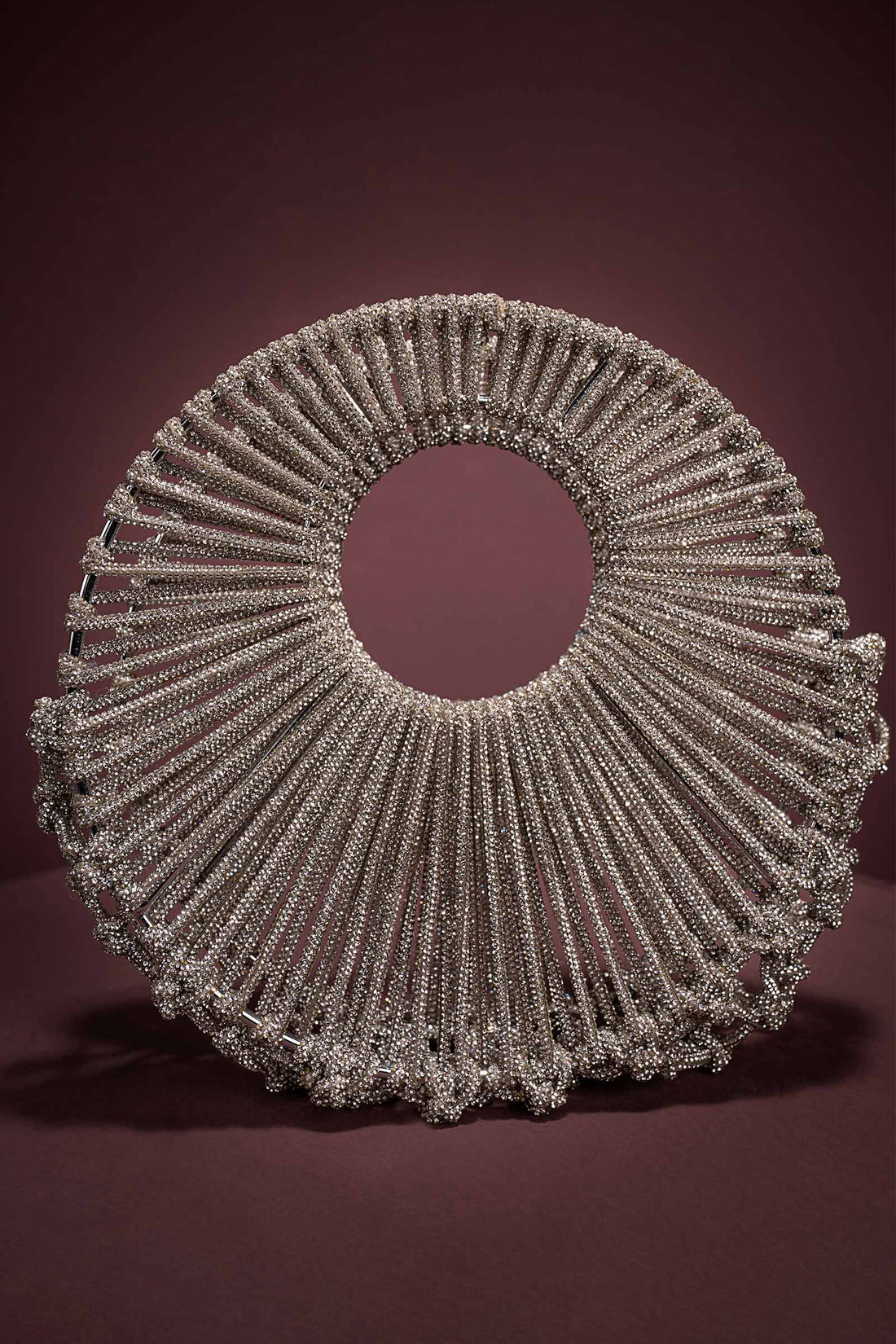 Crystal Crescent Clutch