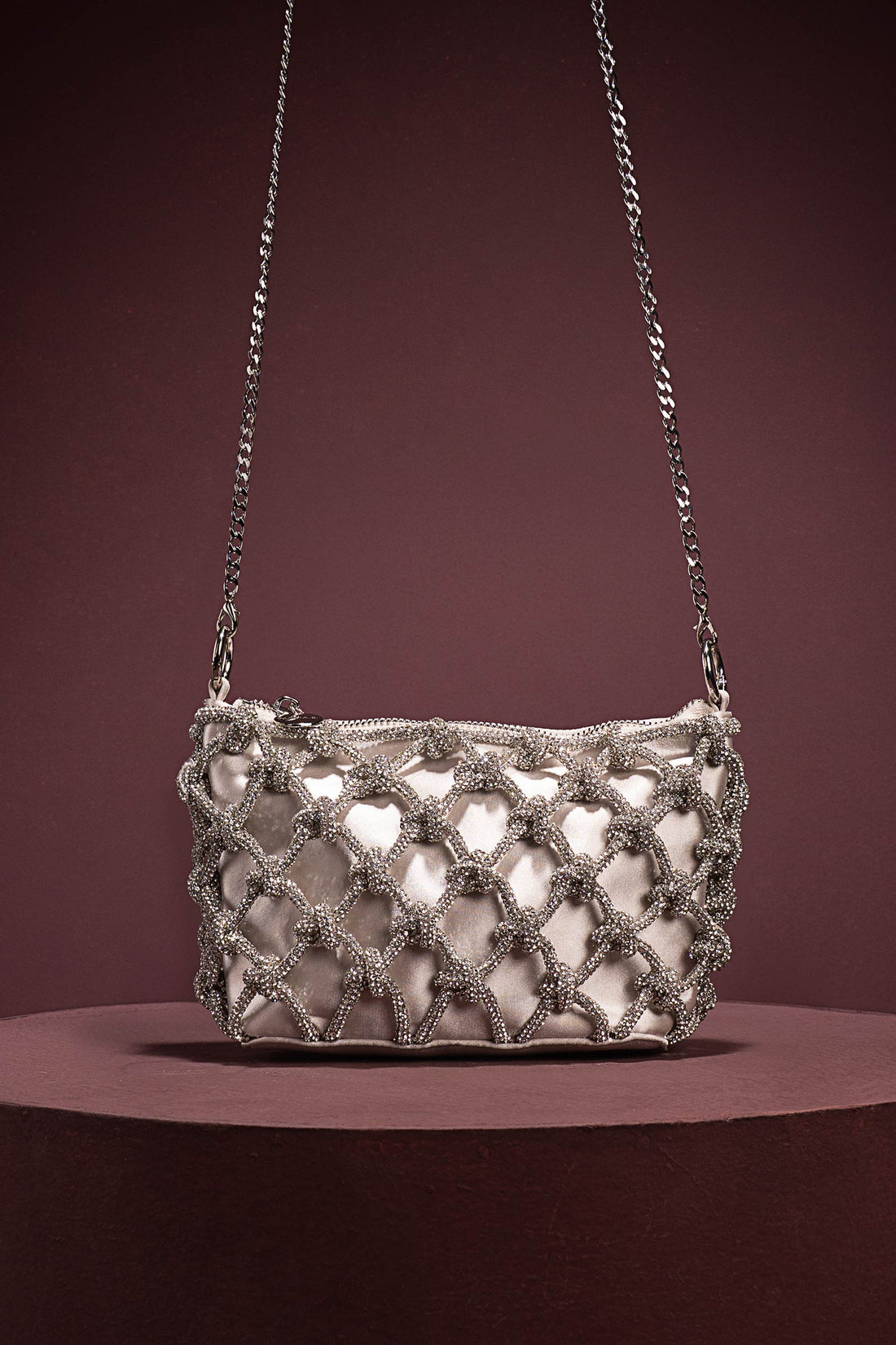 Crystals Knotted Bag