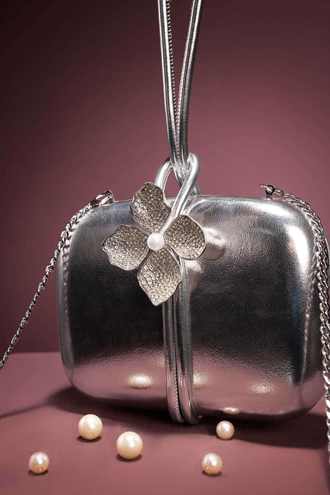 Metallic Callie Clutch