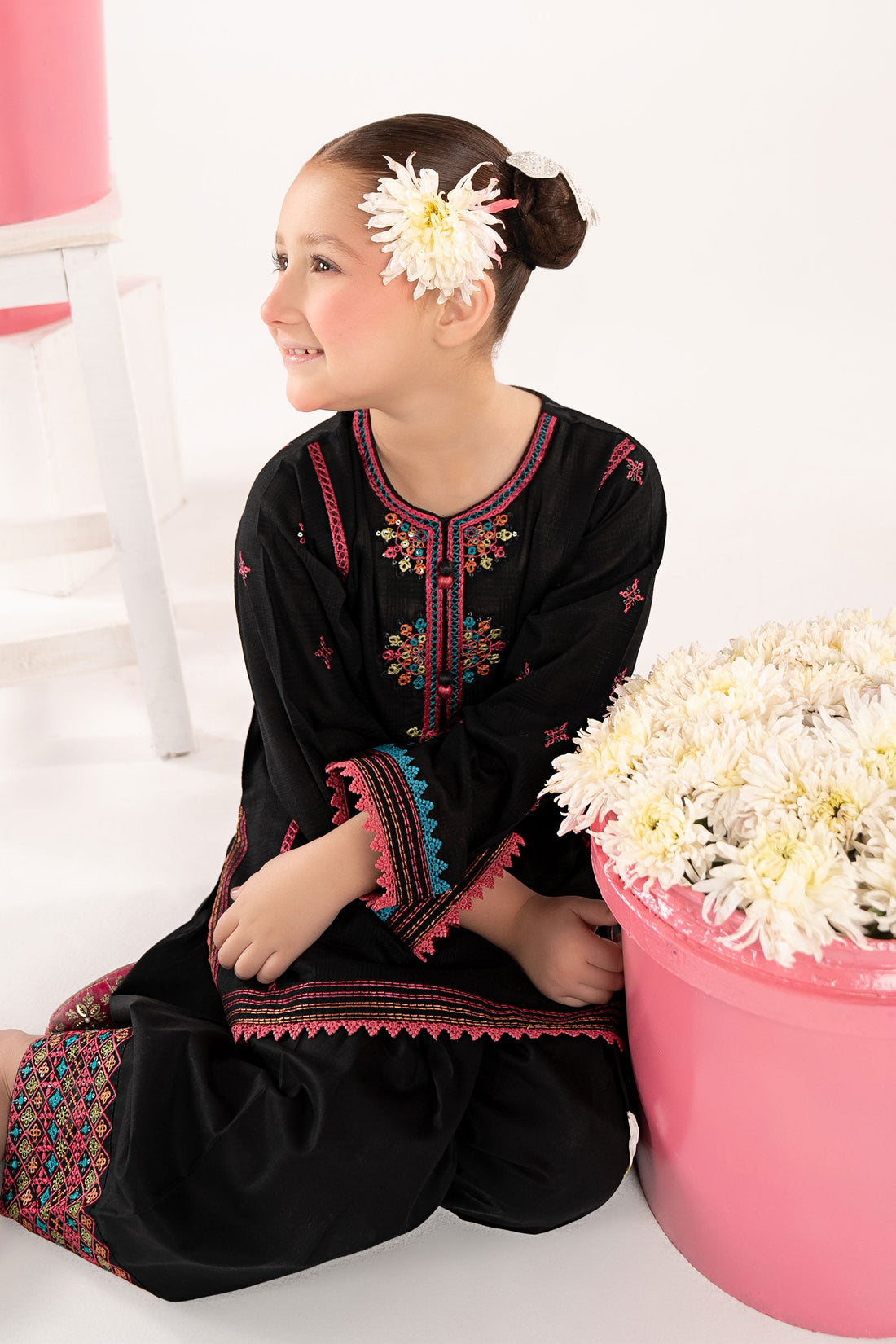 3 Piece Embroidered Cotton Suit