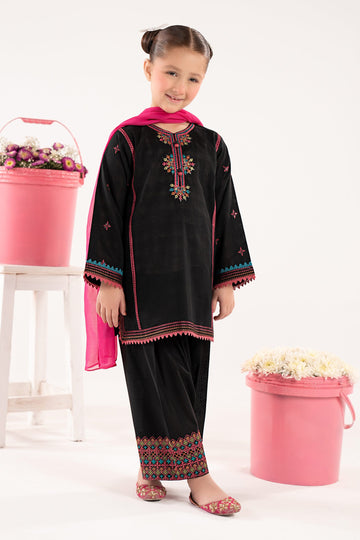 3 Piece Embroidered Cotton Suit