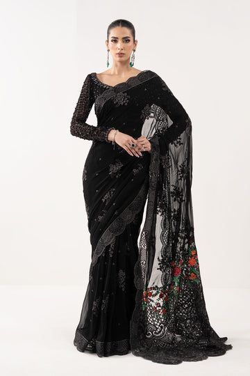Embroidered Chiffon Saree