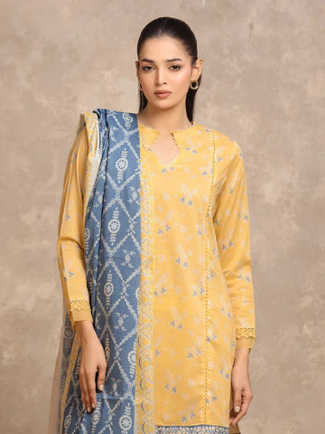 3 Piece Lawn Printed UnStitched Suit