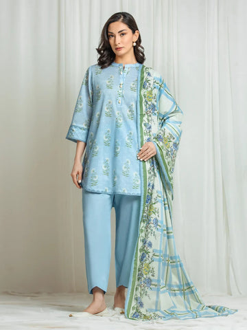 3 Piece Lawn Printed UnStitched Suit