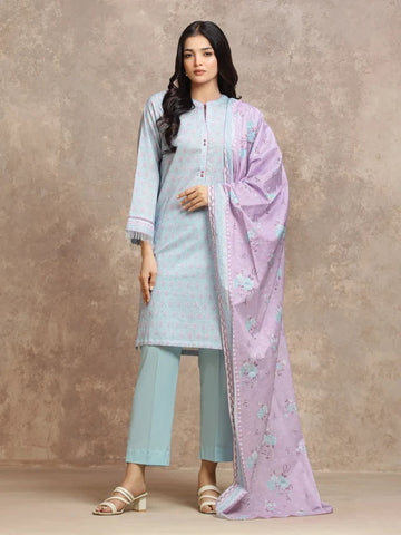 3 Piece Lawn Printed UnStitched Suit