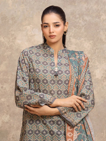 3 Piece Lawn Printed UnStitched Suit