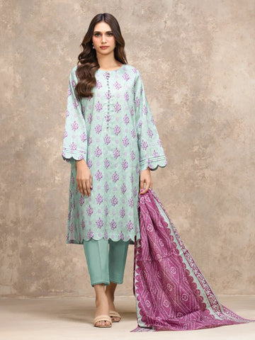 3 Piece Lawn Printed UnStitched Suit