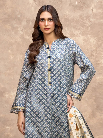 3 Piece Lawn Printed UnStitched Suit