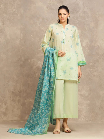 3 Piece Lawn Printed UnStitched Suit
