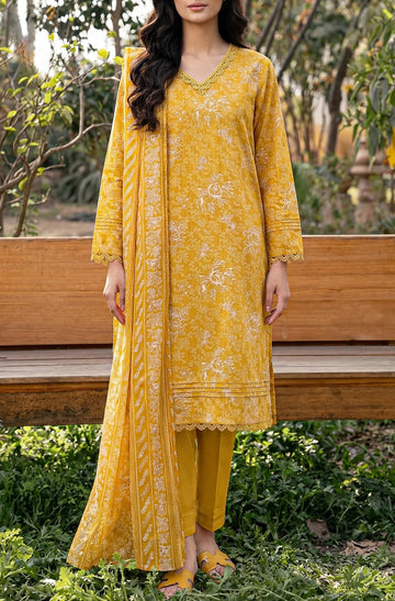 3 Piece Lawn Printed UnStitched Suit