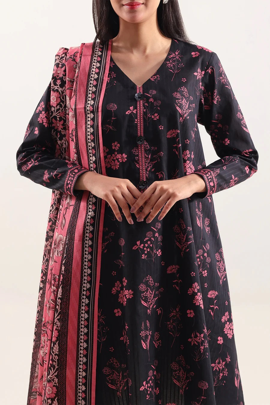 3 Piece Lawn Printed UnStitched Suit